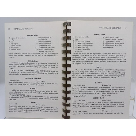 Step-By-Step To Natural Food By Diane Campbell Spiral Cookbook - Picture 4 of 6